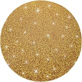 Cumouna 15" Gold Rhinestone Round Placemat | Sparkle Crushed Diamond Table Mat for Centerpiece Kitchen Holiday Table Setting Home Decoration