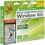 Duck Brand Indoor Extra Large Window/Patio Door Shrink Film Kit, 84-Inch x 120-Inch,  282450