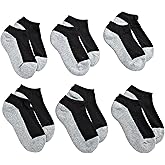 Jefferies Socks Boys 2-7 Seamless Sport Low Cut Half Cushion 6 Pack Socks