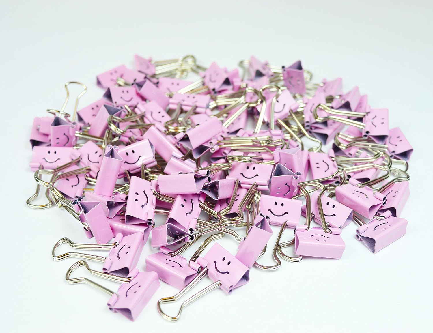RUNYU - Lot De 100 Pinces à Reliure Dorées 19 Mm - Métal, Pour Bureau, école, Documents - Boîte De Rangement - 8
