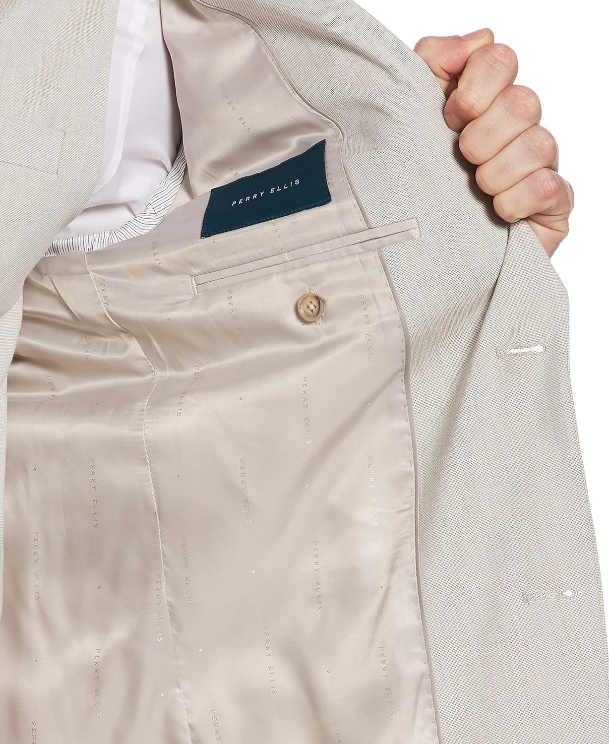 Perry Ellis Men's Slim Fit Stretch Suit Jacket at  Men’s Clothing store