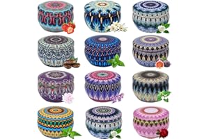 12Pack Scented Candles Gift Set - Home Aromatherapy Candles in Jar - Soy Wax Gift for Her