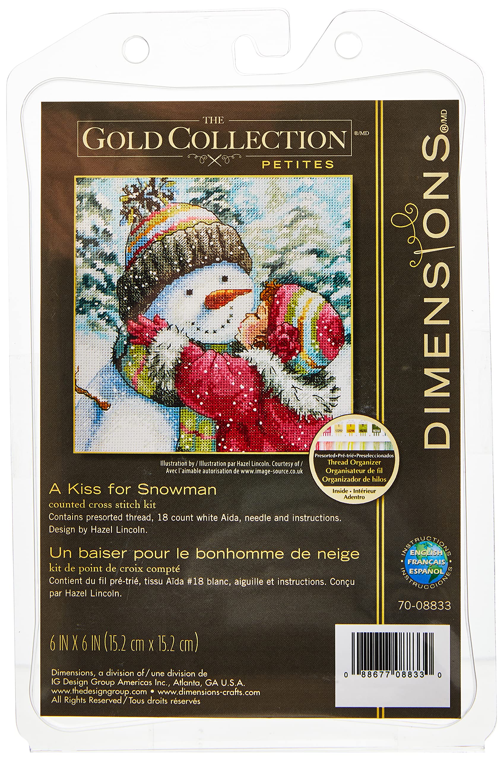 DIMENSIONS 70-08833 A KISS for Snowman, White