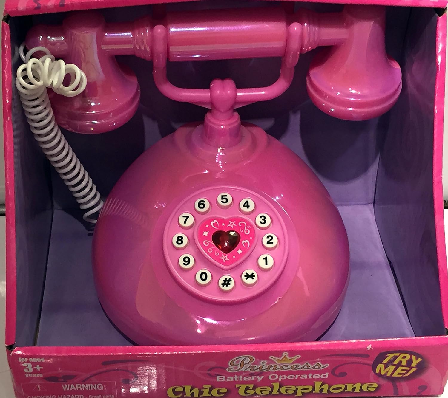 pink telephone toy