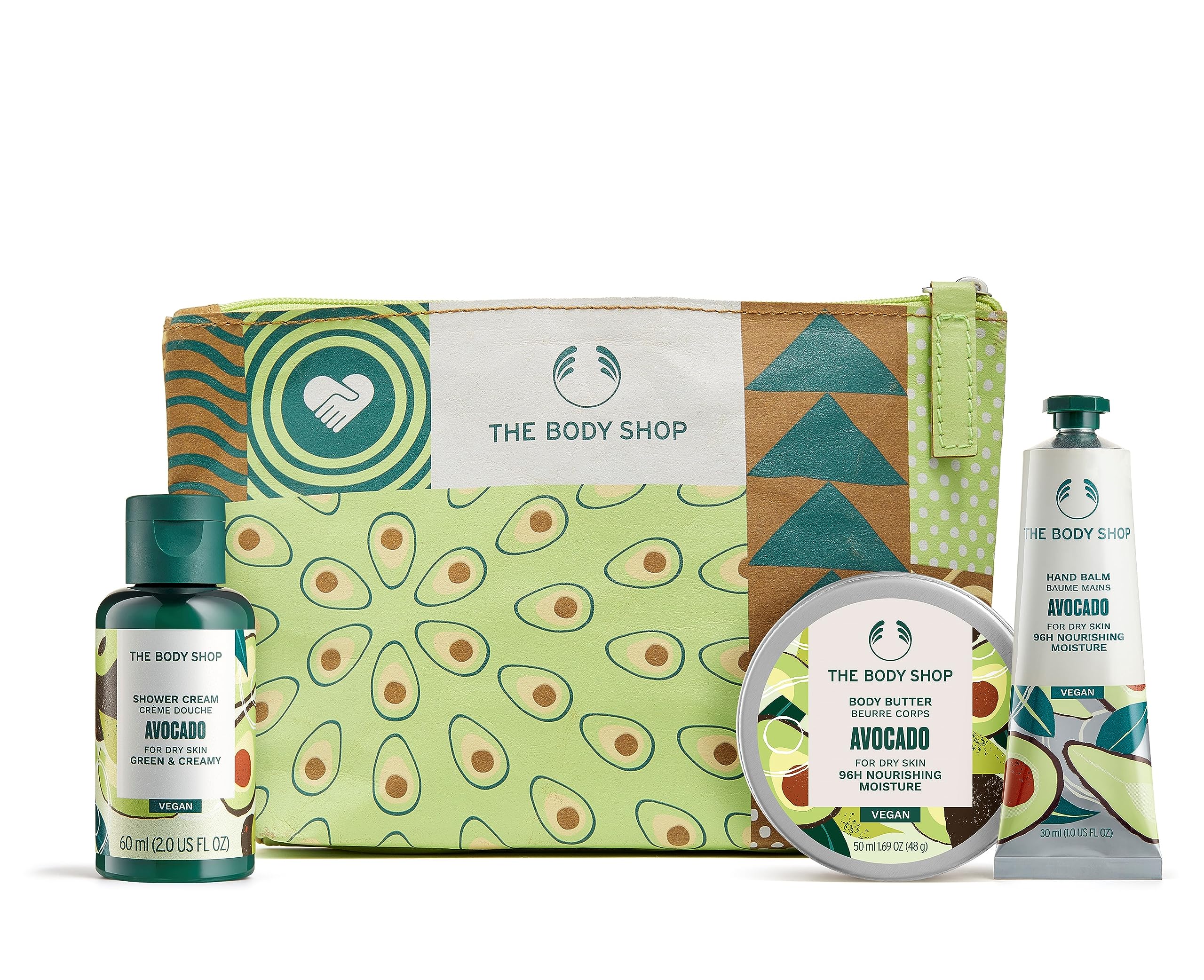 The Body Shop Rich & Creamy Avocado Mini Gift Set - Shower Cream + Body Butter + Hand Balm