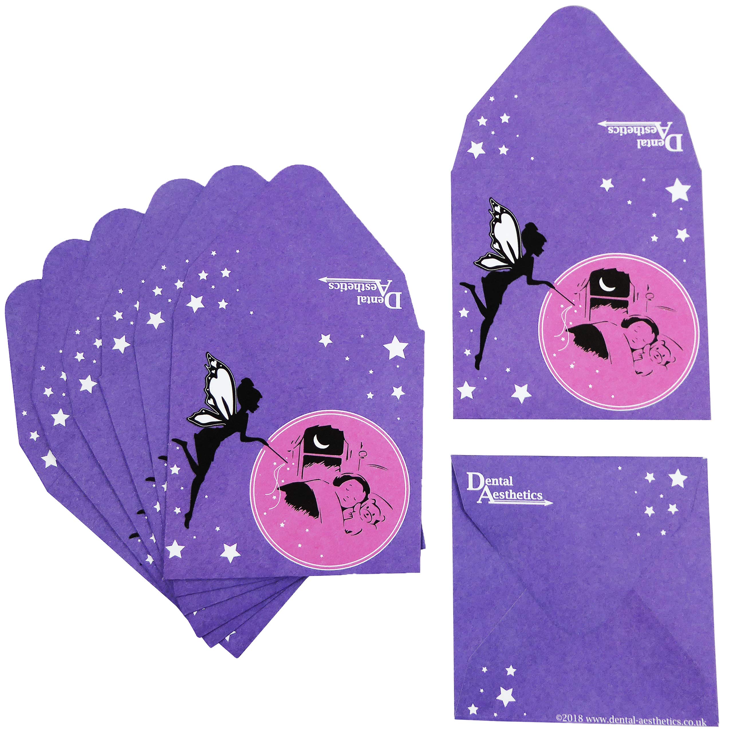 Tooth Fairy Envelopes (School Bulk Pack of 80) (Purple)