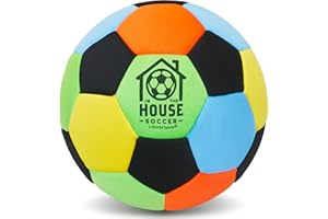 U Scored Sports in The House Soccer Ball - Indoor Size 4 Padded Soccer Ball for Girls (Ages 3+), Boys (Ages 3+) & Adults - Bring Soccer Practice Home - Perfect for Juggling - Gift for Soccer Player