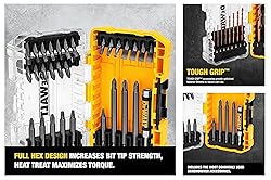 DEWALT Tough Grip Screwdriver Bits Set