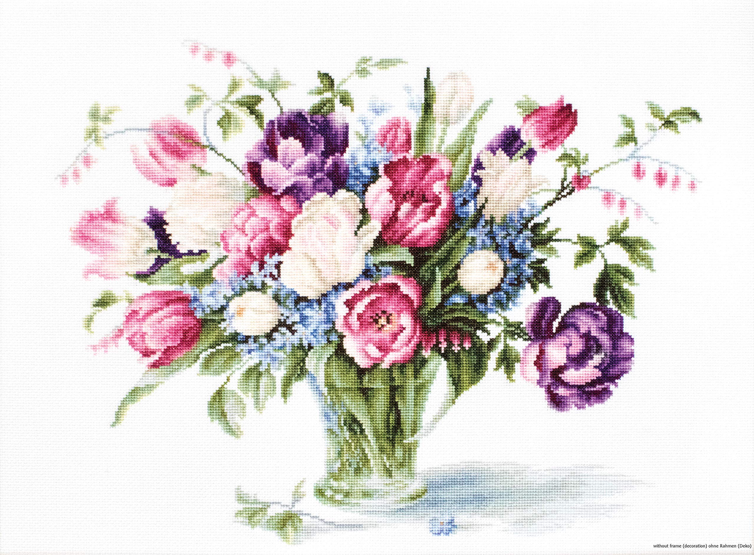 Luca-S Cross Stitch kit, Cotton, White