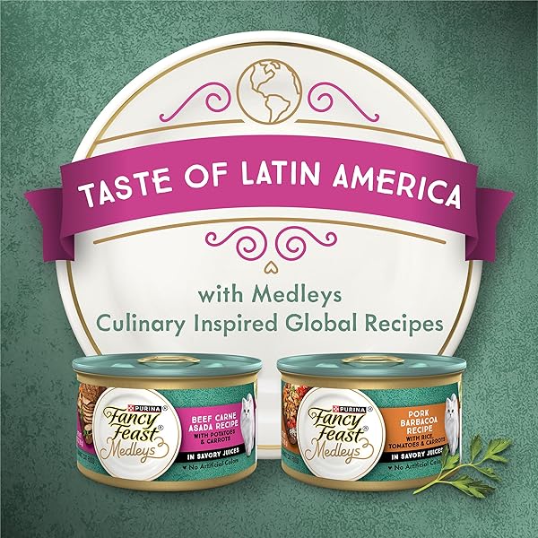 PURINA FANCY FEAST MEDLEYS WET FOOD FOR CATS BEEF CARNE ASADA RECIPE WITH POTATOES AND CARROTS IN SAVORY JUICES – (PACK OF 24) 3 OZ. CANS