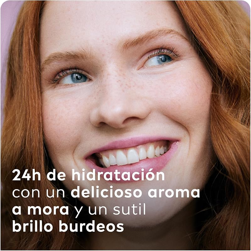 Blackberry Shine (1 x 4,8 g), cacao de labios con olor a frambuesa, bálsamo labial con color, bálsamo hidratante para unos labios bonitos, suaves y jugosos