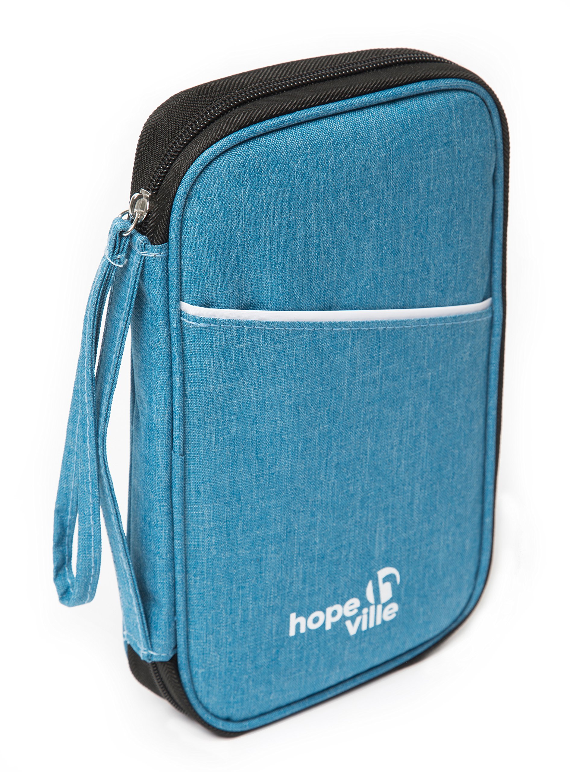 HOPEVILLE Passport Wallet Blue blue 25cm x 16cm x 3cm