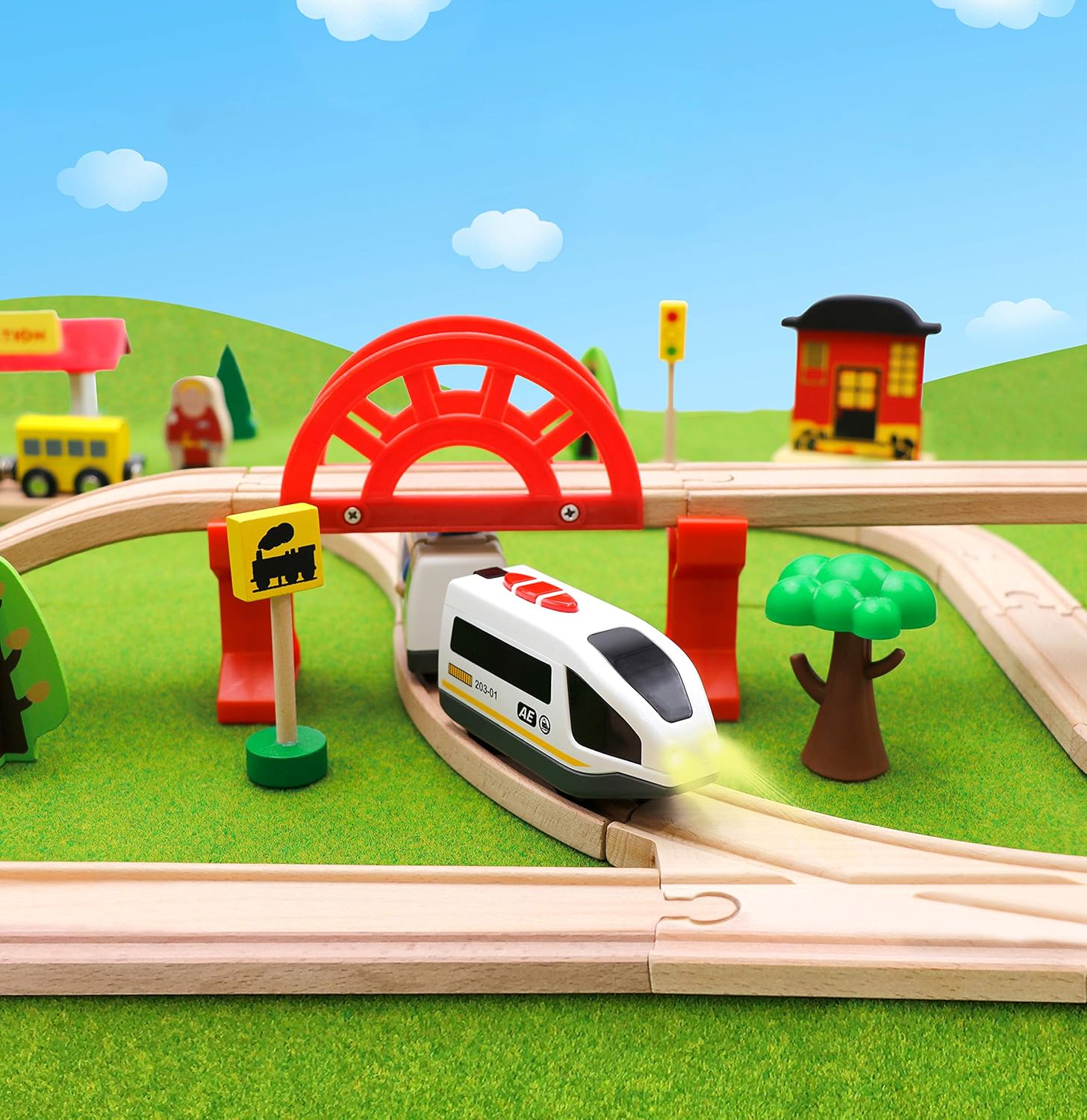 Connection Electric Small Train Rail Toy Battery Operated Toy Train Compatible