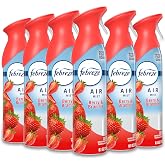 Febreze New &amp; Improved Air Mist, Berry &amp; Bramble Air Freshener, Home and Kitchen Essentials, Odor Fighting Room Spray (Pack of 6)
