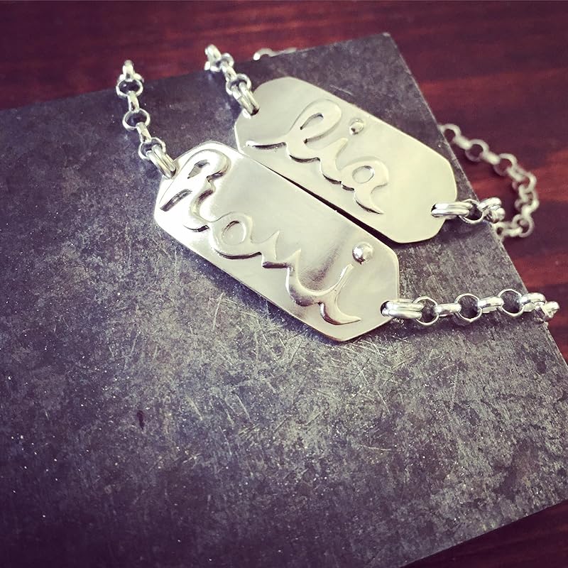Personalized Sterling Silver Bracelet With A Name Or