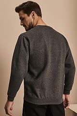 Uneek Clothing UC203 Charcoal Small 50/50 Sweatshirt 300 GSM Classic view 3