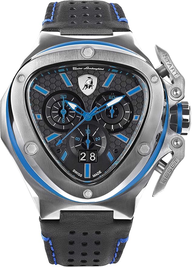 Tonino Spyder X Chronograph Watch Date Steel Blue Amazon.co.uk Watches