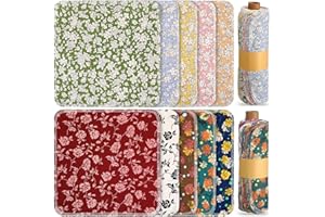 Redbaker 50 Pcs Reusable Paper Towels Paperless Reusable Cotton Cloths Toilet Absorbent Washable Paper Towels with Roll Kitch