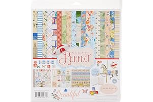 Carta Bella Paper Company Practically Perfect Collection Kit,Blue, Pink, Red,12-x-12-Inch