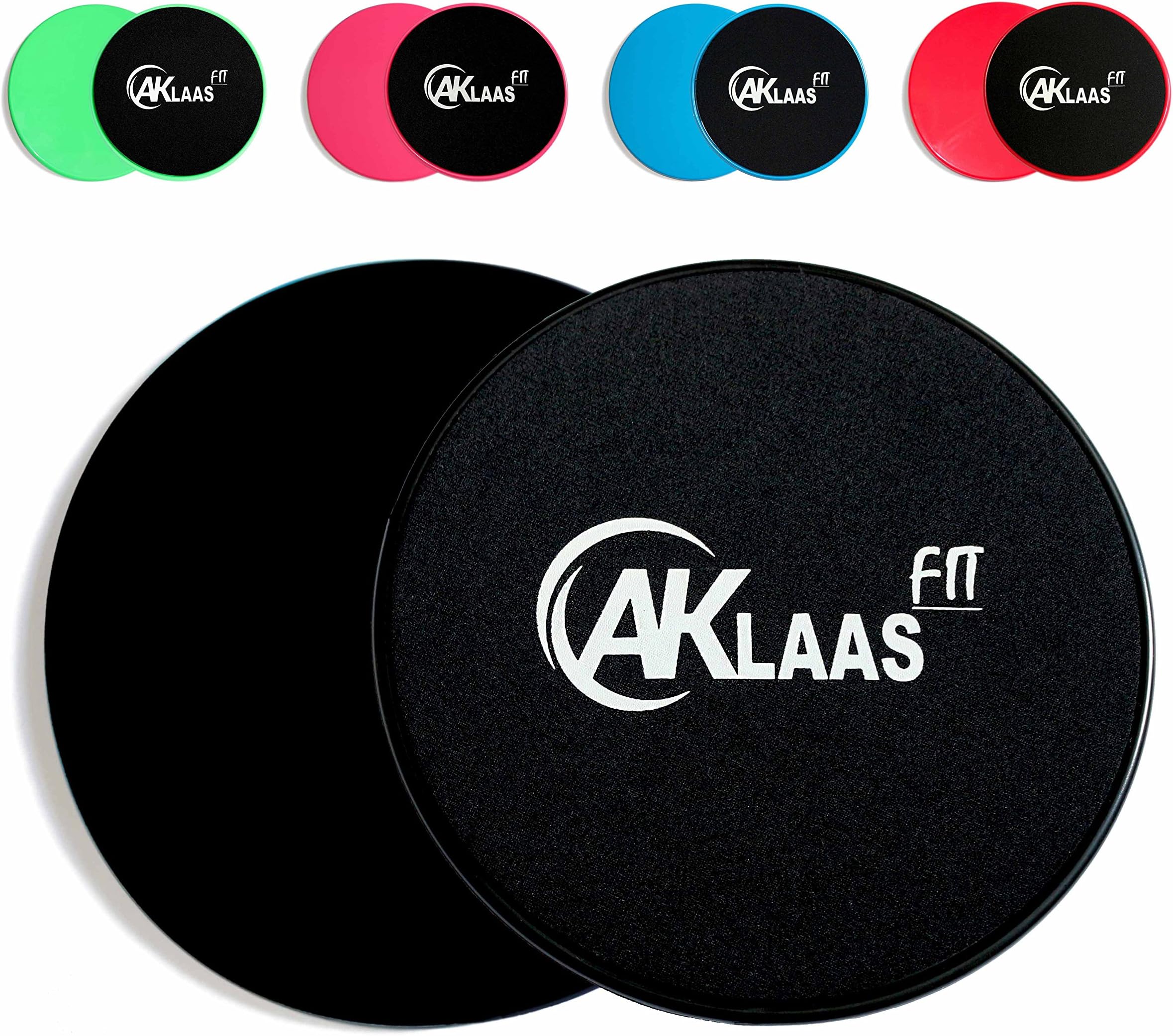 Core Sliders x2 | Exercise Gliding Discs Dual Sided | Use on Carpet, Hardwood Virtually Any Surface | Workout Sliders | Perfect Abdominal Exercise Equipment | 80 Day Obsession - Abs and Booty