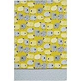 Ulster Weavers Dotty Sheep Tea Towel - 100% Cotton - With Cute Animal Hand Drawn Design, Yellow - Kitchen and Cooking Gifts f