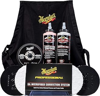 Meguiar'sDA Microfiber Correction System 5" Starter Kit - Advanced Microfiber Technology for Scratch-Free Paint - Perfect for Father's Day Detailing