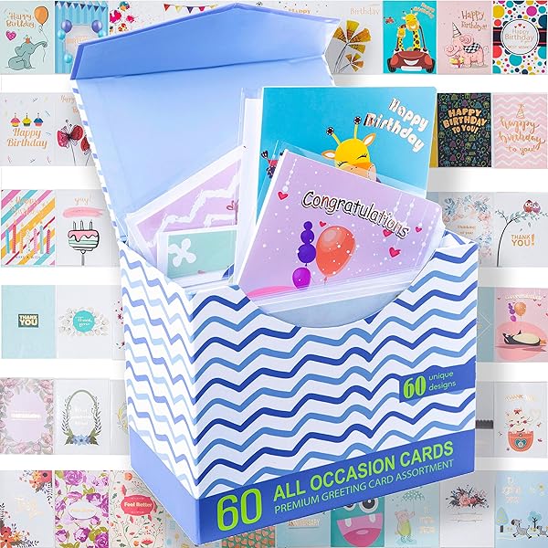 Blank Thinking of You Assorted All Occasion Cards Box Set 30 Pack