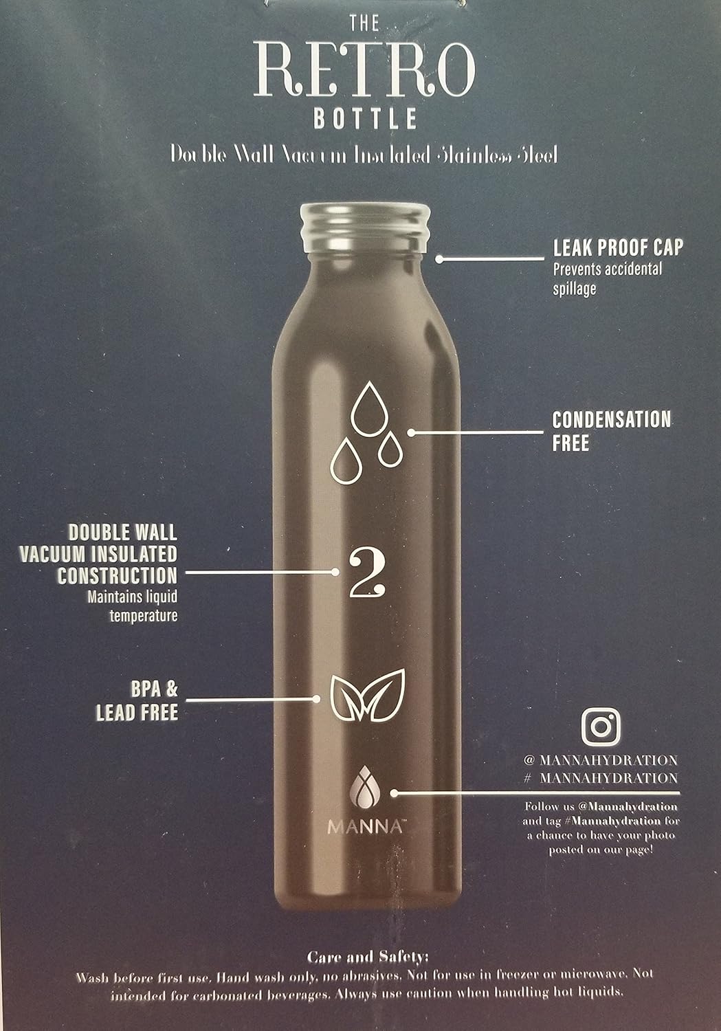 manna retro water bottle