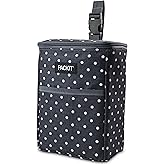 PackIt Freezable Double Bottle Bag, Built with EcoFreeze Technology, Antimicrobial lining, Collapsible, Reusable, Zip Closure, Buckle Handle, Perfect for Breastmilk and Formula On the Go