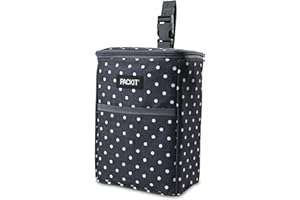 PackIt Freezable Double Bottle Bag, Built with EcoFreeze Technology, Antimicrobial lining, Collapsible, Reusable, Zip Closure, Buckle Handle, Perfect for Breastmilk and Formula On the Go