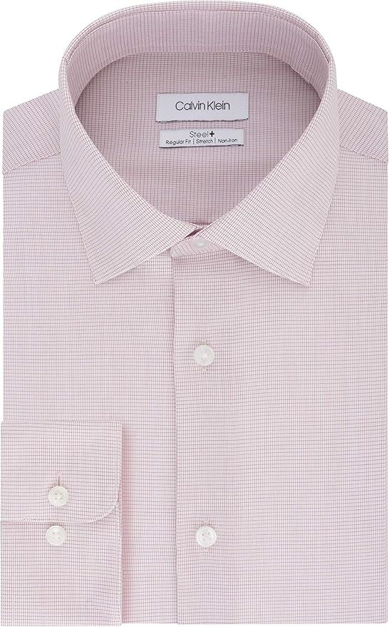 Calvin Klein 卡尔文克莱因 CK 细格子 男式长袖衬衫 2.9折$23.13 海淘转运到手约￥174