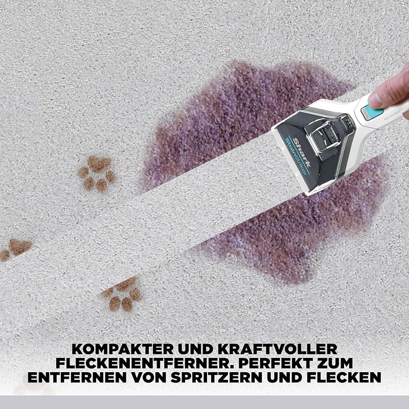 StainStriker Fleckenreiniger, 5 Aufsätze, 450 W, Weiß/Türkis