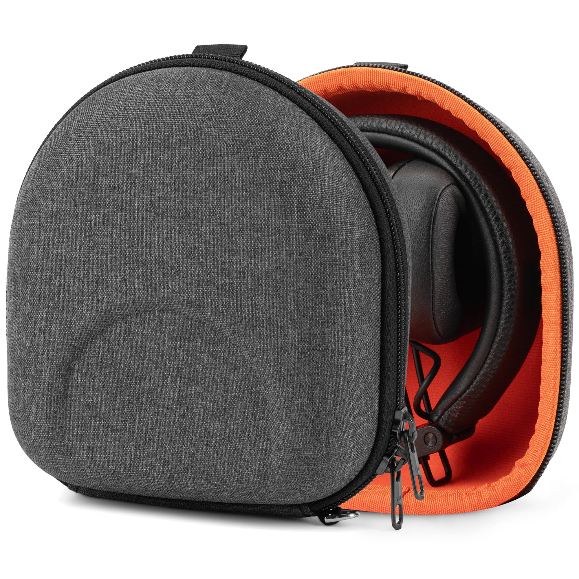 Geekria Shield Headphones Case Compatible with Marshall Major V/IV/III/II, Mid ANC, Replacement Hard Shell Travel Carrying Bag (Dark Grey)