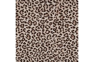 Ismoon 17.5''x78.7'' Leopard Wallpaper Cheetah Print Peel and Stick Wallpaper y2k Room Decor Funky Contact Paper Bathroom Waterproof Bedroom Brown Yellow Self Adhesive Vintage Texture Vinyl Roll