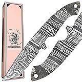 Ashen Edge Full Tang Damascus Blank Blade Tactical