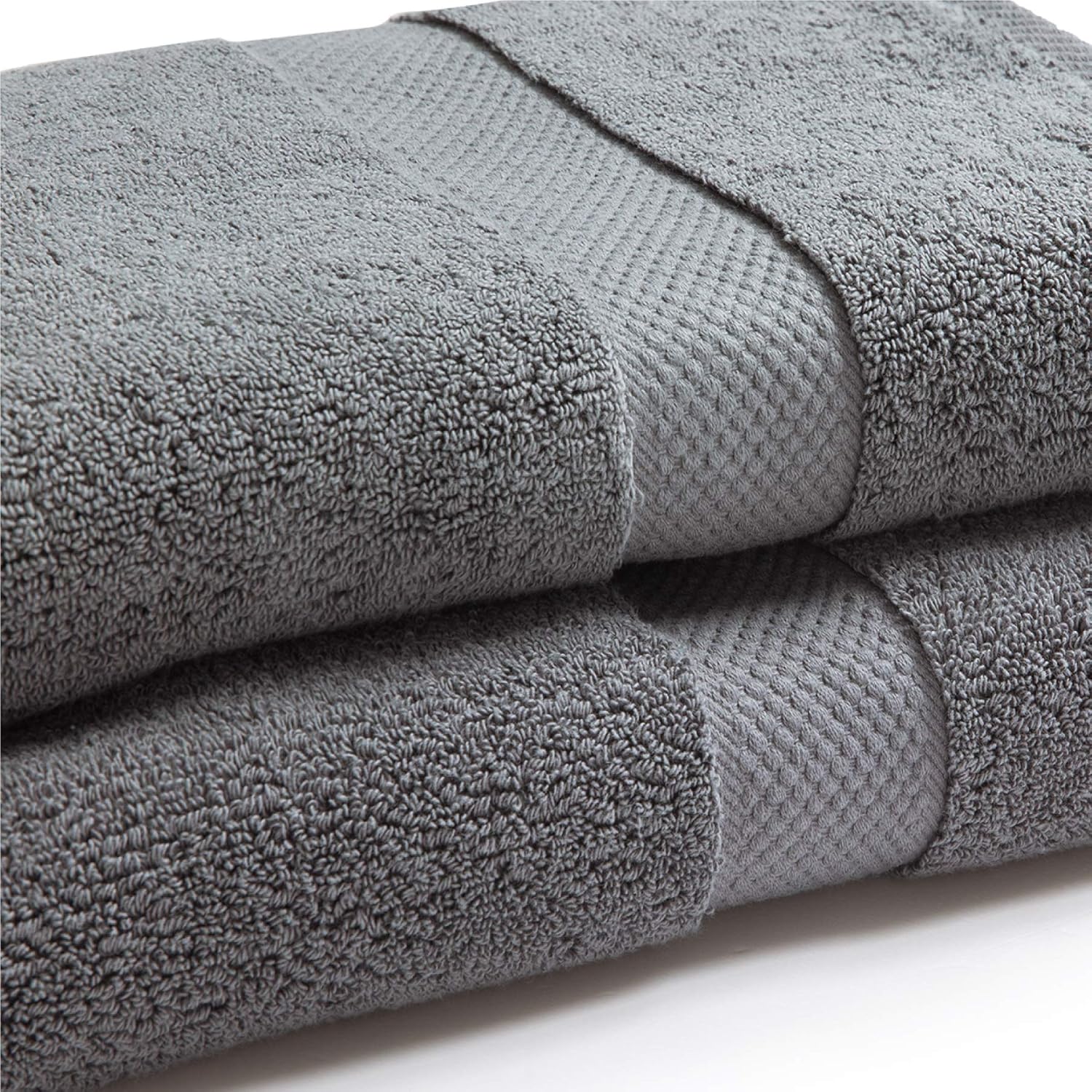 Bedsure Bath Towels Sets for Bathroom, Combed Cotton Bathroom Towels Set - 10 Pack, 2 Bath Towels 27x54, 2 Hand Towels 16x30, 6 Wash Cloths 13x13, Absorbent & Soft - Grey: Kitchen & Dining