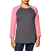 Soffe Womens Heathered Baseball Tee