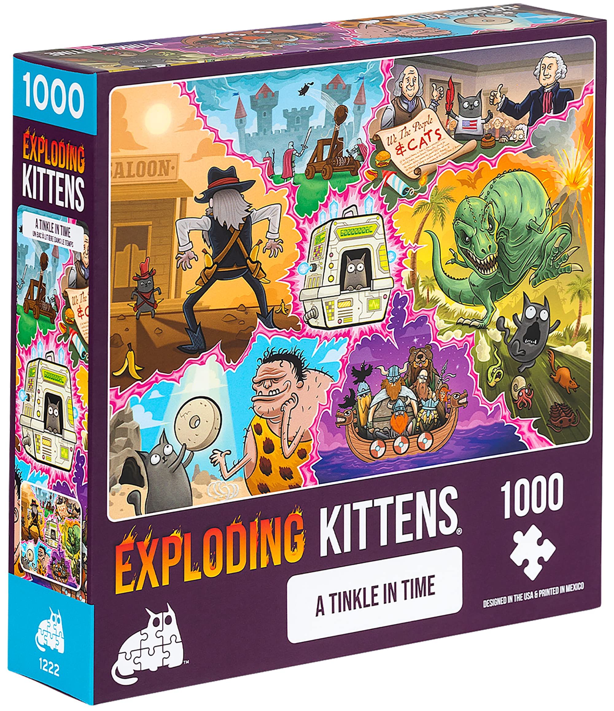 Tinkle in Time Jigsaw Puzzle by Exploding Kittens - 1000 Pieces Jigsaw Puzzle for Adults, Teens, and Kids - Cat Puzzle, Funny Puzzle, Art Puzzle — image 1