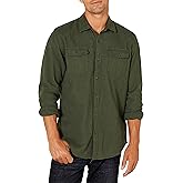 Amazon Essentials Men's Regular-Fit Long-Sleeve Two-Pocket Flannel Shirt
