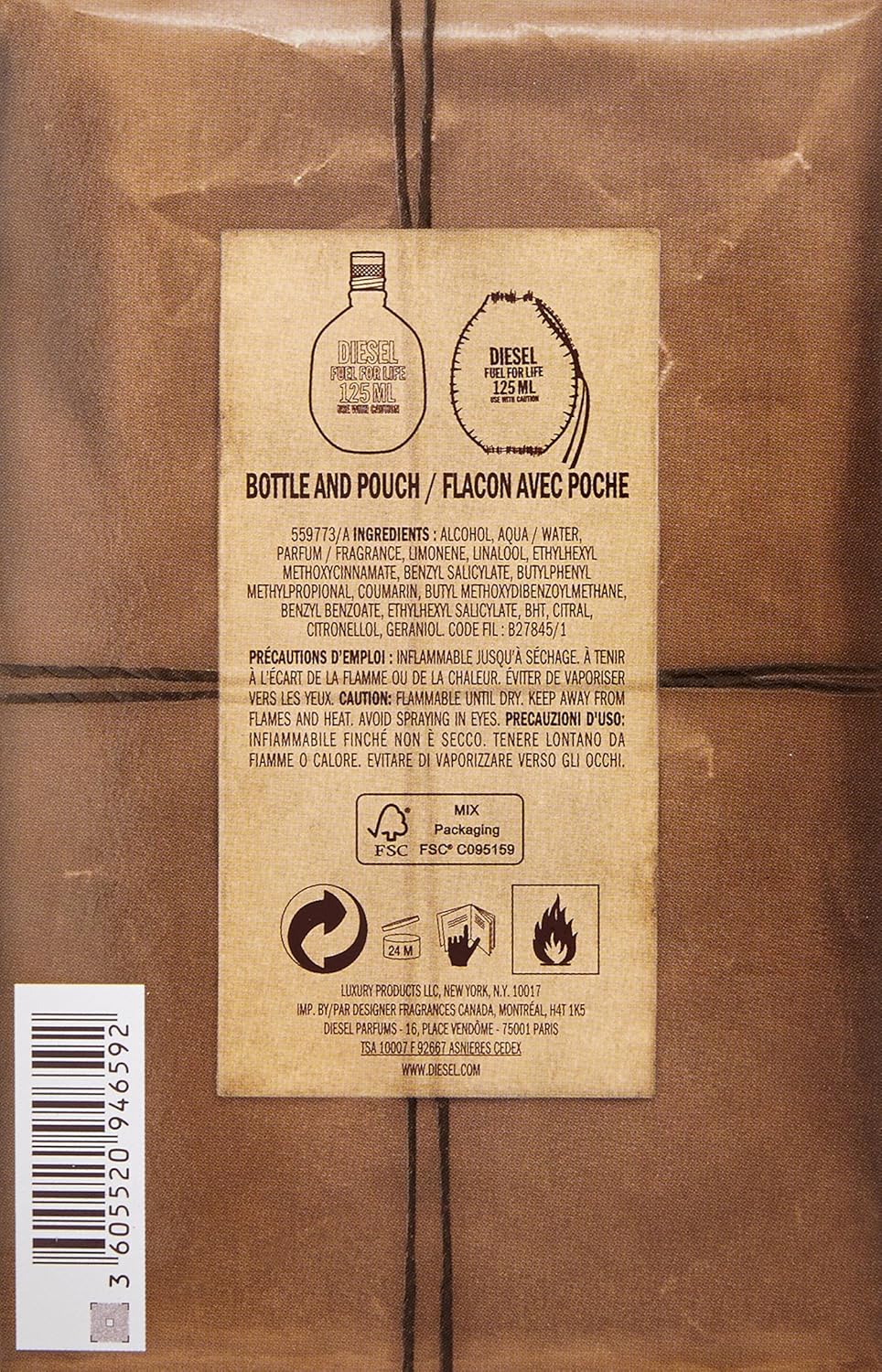 Diesel Fuel For Life Homme Eau de Toilette Vaporizador 125 ml ...