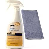 IMAR #301 Strataglass Protective Cleaner 16 oz with Microfiber Cloth | Clear Vinyl Cleaner &amp; Protectant with UV Protection for Boat &amp; Marine Enclosures