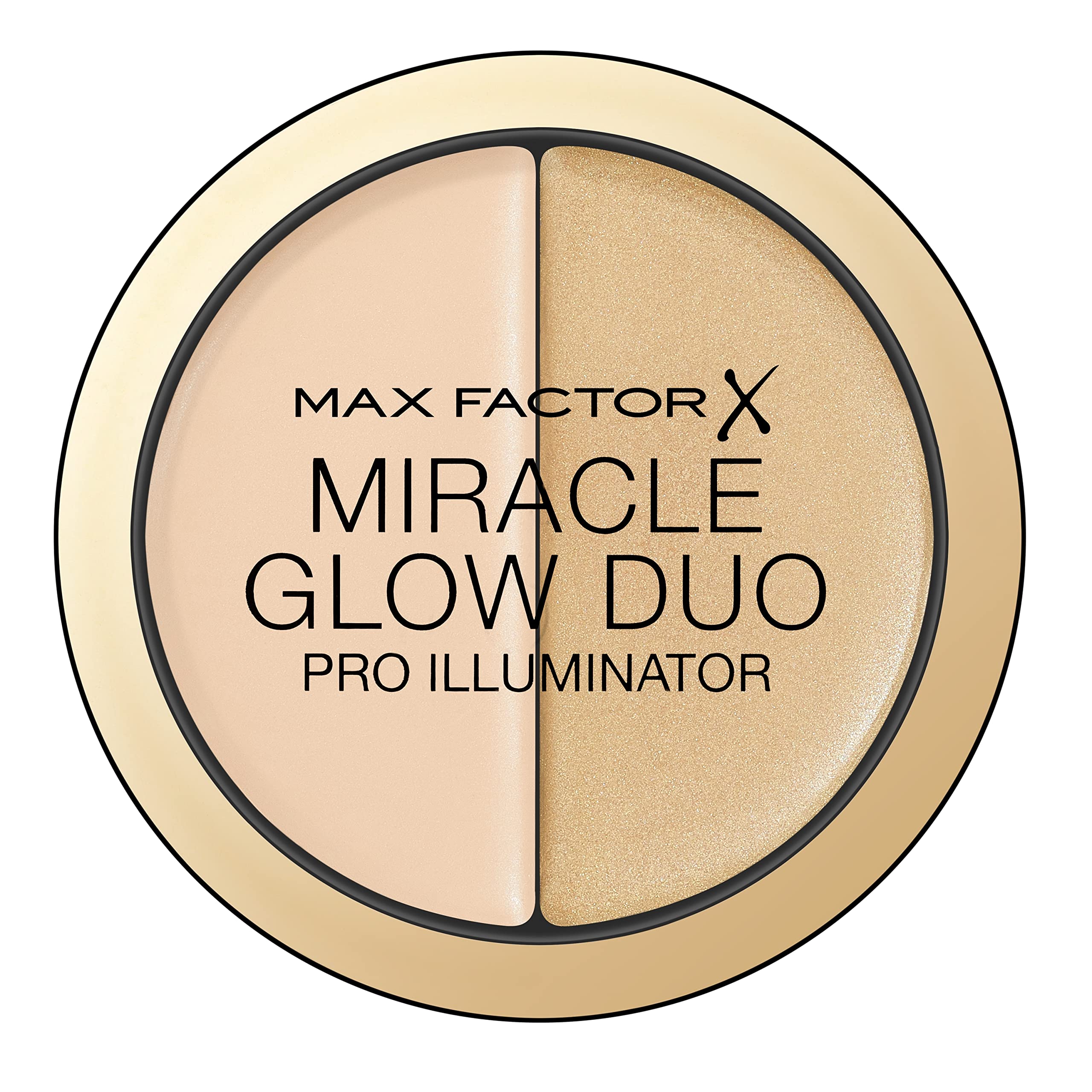 Max Factor Miracle Glow Duo Pro Illuminator, Creamy Highlighter, 10 - Light