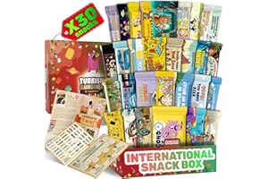 TURKISH MUNCHIES BY MUEKZOIN International Snack Box, Unique Experience with Universal Exotic Candies and Treats from around the World, Gift-Ready Foreign Foods in Packages Inspired by European, Japanese and Korean Cultures