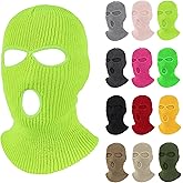 Pukavt 3 Hole Winter Knitted Mask, Full Face Cover Ski Mask Warm Balaclava for Skiing, Motorcycle, Snowboard