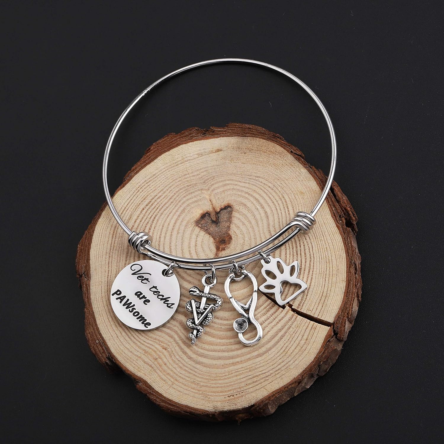 Maofaed Vet Techs Gift Veterinary Technician Gift Vet Techs Are Pawsome Veterinarian Keychain Veterinarian Graduation Gift Women Mishavig Jewelry