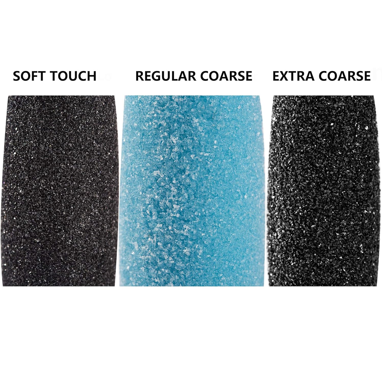 12PCs Pedi Refill Rollers -Compatible with Amope pedi perfect footfile (6Extra 6Regular(blue)) : Beauty