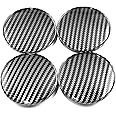 4pcs 68mm(2.67in)/61.5mm(2.42in) Wheel Center Caps Replacement for BBS LM XXR 530 535 Wheel Rims Carbon Fiber Style