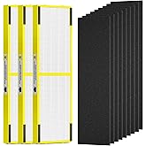 3 Pack FLT4825 HEPA Filter B Replacement Compatible with Germ-Guardian AC4825, AC4850PT, AC4300, AC4900, CDAP4500 and More, 3