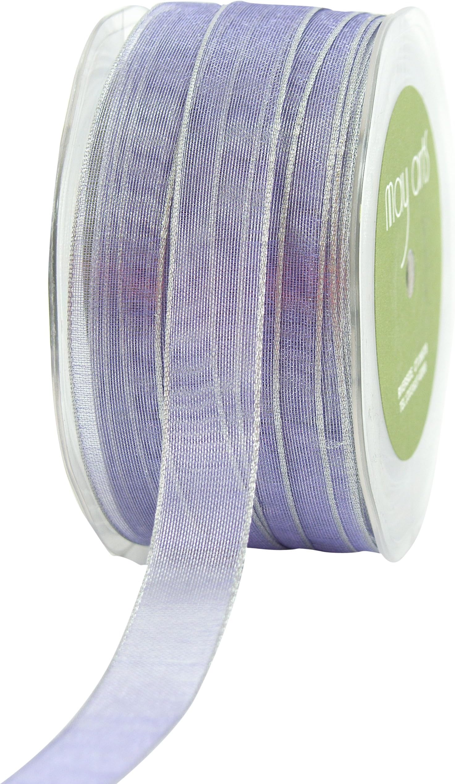 May Arts 5/8-Inch Wide Ribbon, Periwinkle Iridescent Metallic