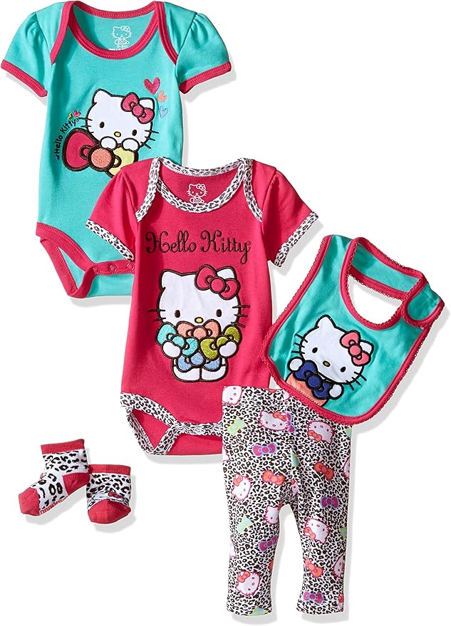 Amazon Com Hello Kitty Girls Baby Gift Set Clothing